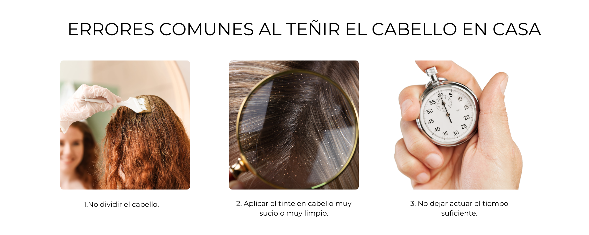 Errores comunes al teñir el cabello en casa